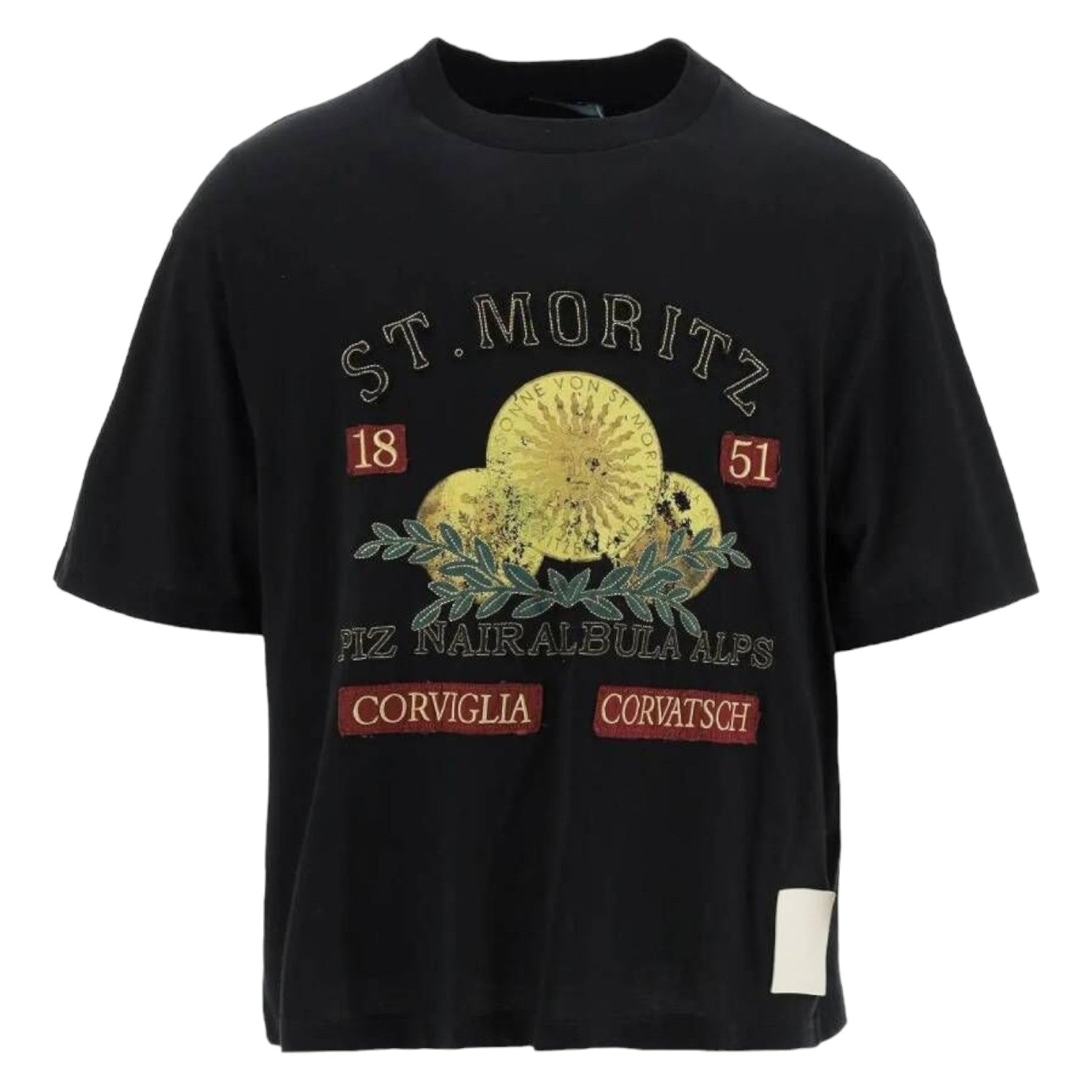 Bally 6302918 Herren Schwarz St. Moritz T-Shirt aus 100% Baumwolle
