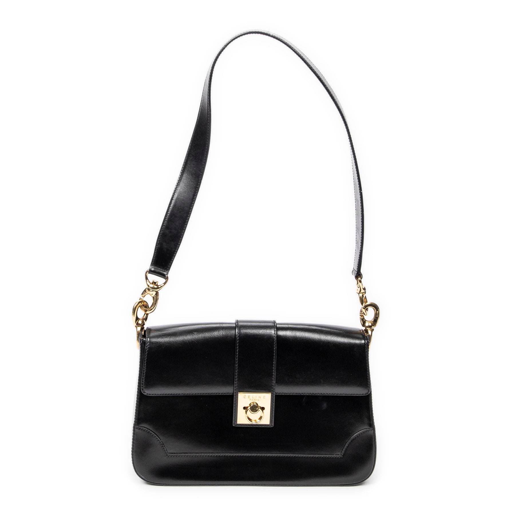 Vintage Vorderseite Flap Schultertasche