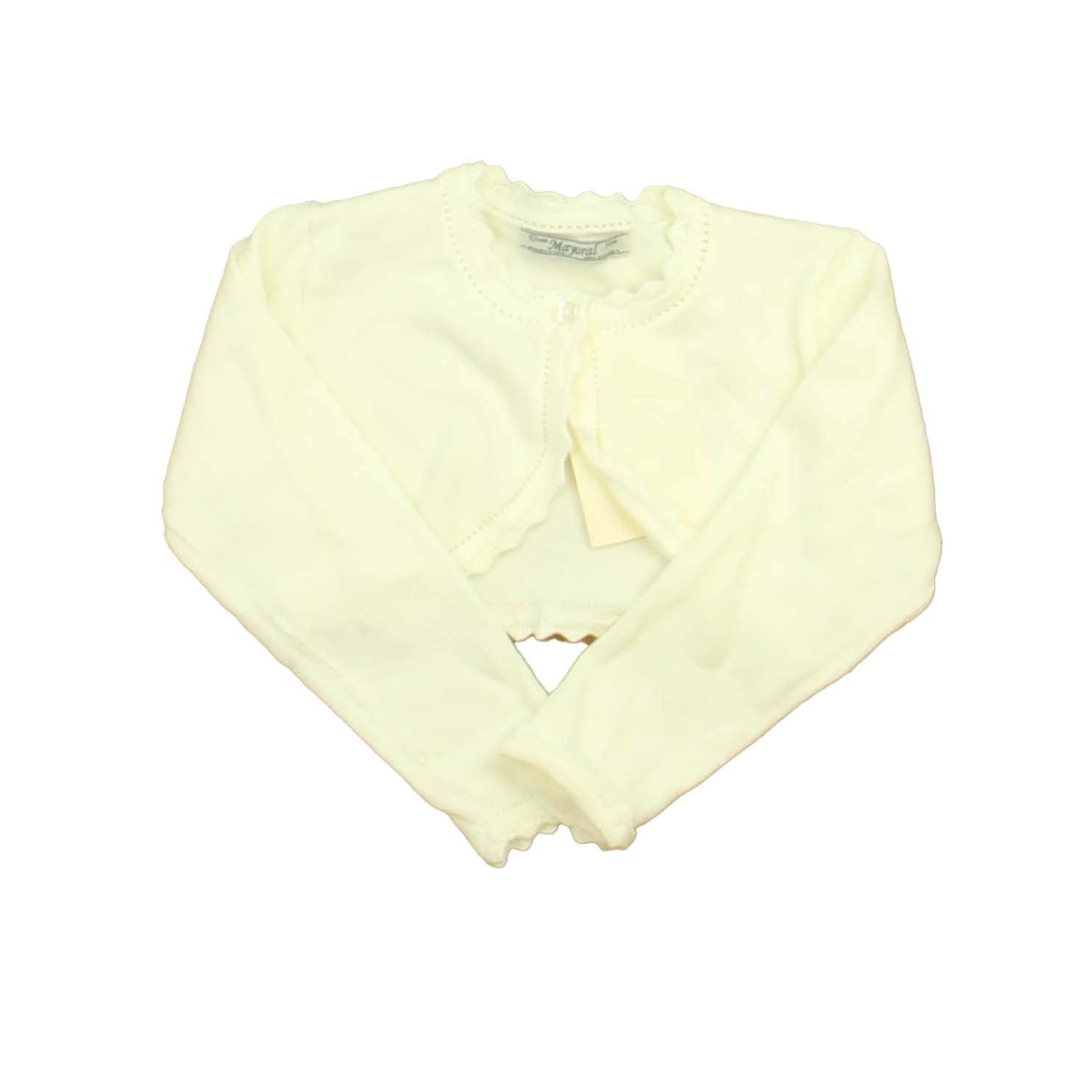 Weiße Strickjacke von Mayoral Mädchen