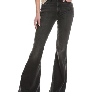 7 für All Mankind Schwarz Megaflare Jean