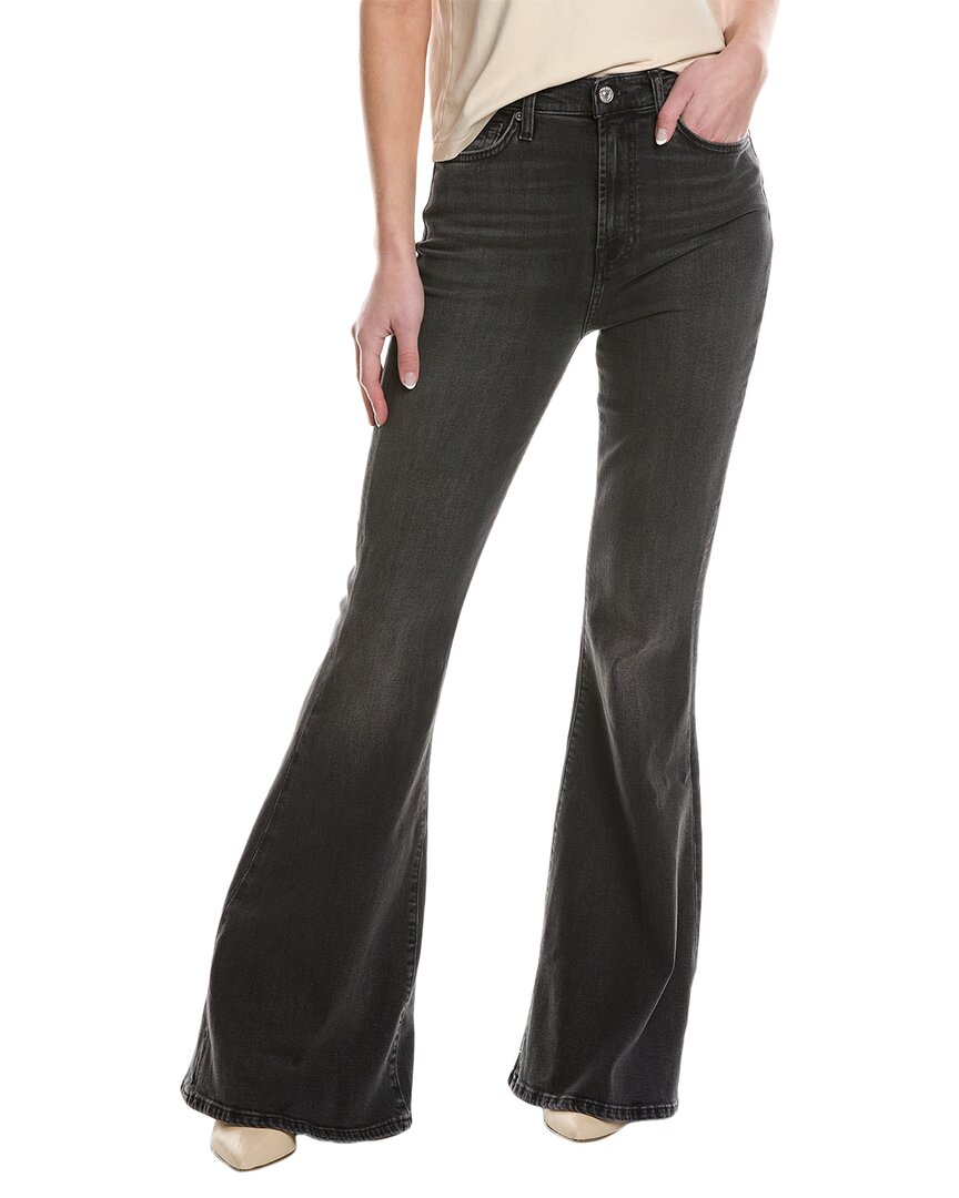 7 für All Mankind Schwarz Megaflare Jean