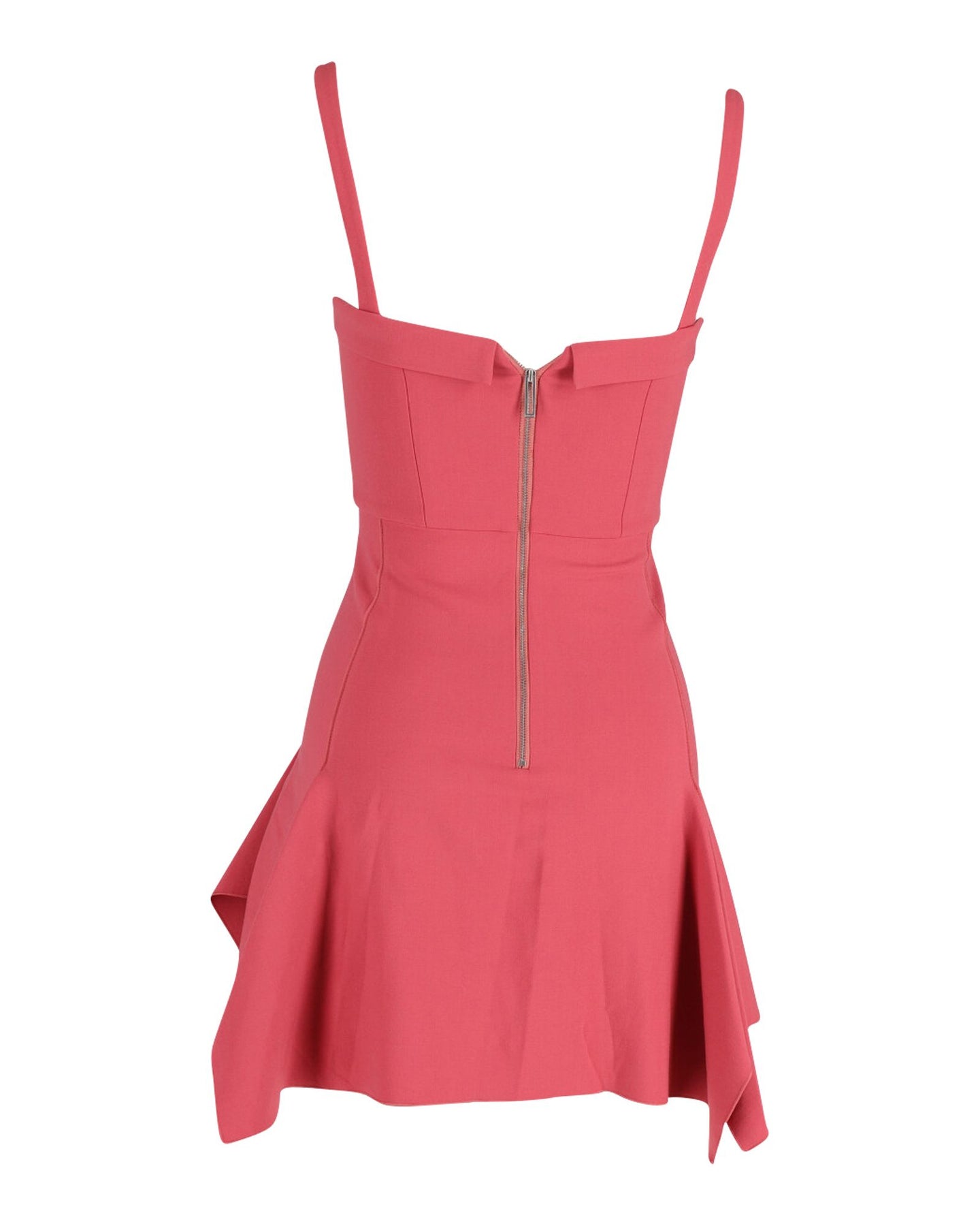 Dion Lee Bustier Minikleid mit Flared-Muster aus rosa Wolle