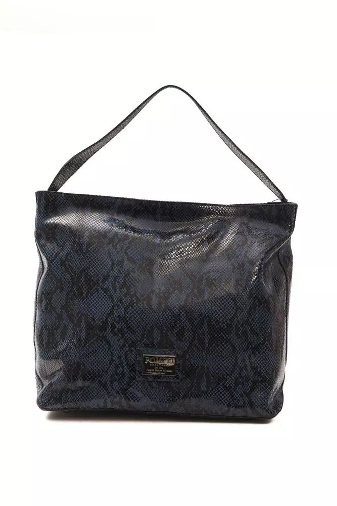 Pompei Donatella Elegante Python Muster Leder Schulter Damentasche