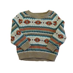 Janie and Jack Jungen beige-blau-orange Pullover 7805847568444