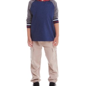 Andy & Evan Jersey Kapuzen-T-Shirt & Jogger-Set
