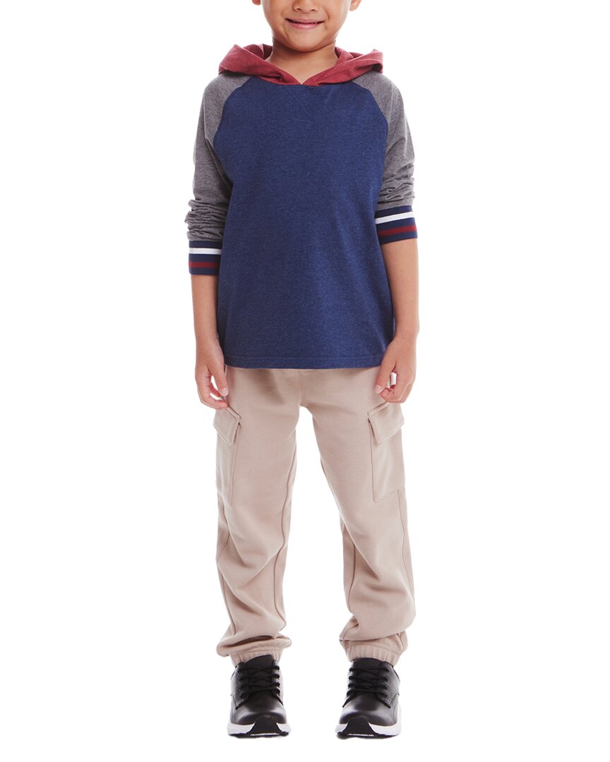 Andy & Evan Jersey Kapuzen-T-Shirt & Jogger-Set