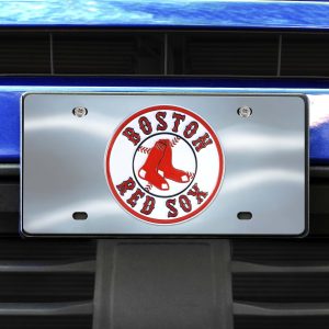Fanmats Boston Rot Sox 3D Edelstahl Nummernschild