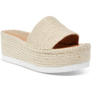SHERMER Damen gewebt slide keil Sandalen