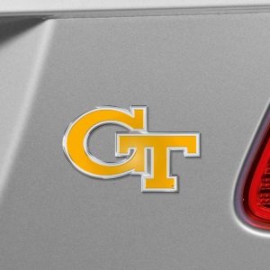 Fanmats Georgia Tech gelbe Jacken schweres Aluminium geprägte Farbe Emblem