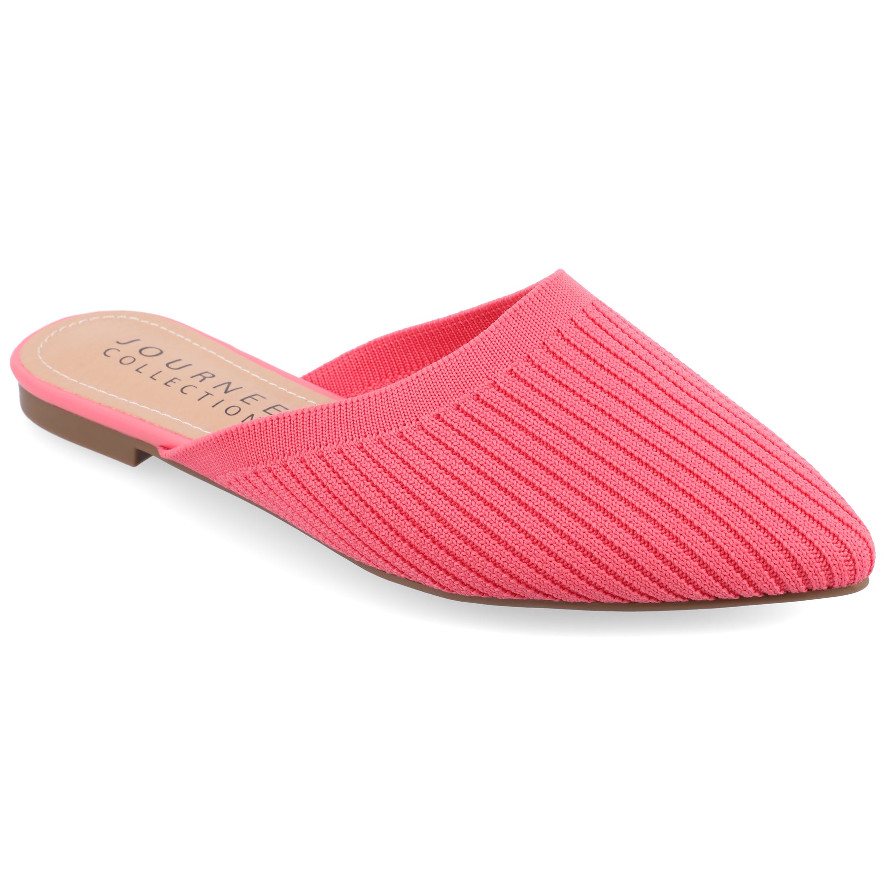 Journee Collection Schwarze Leder Pumps von Aniee Mule