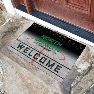 Fanmats Nord Dakota Kampf Falken Gummi Türmatte – 18′′ x 30′′