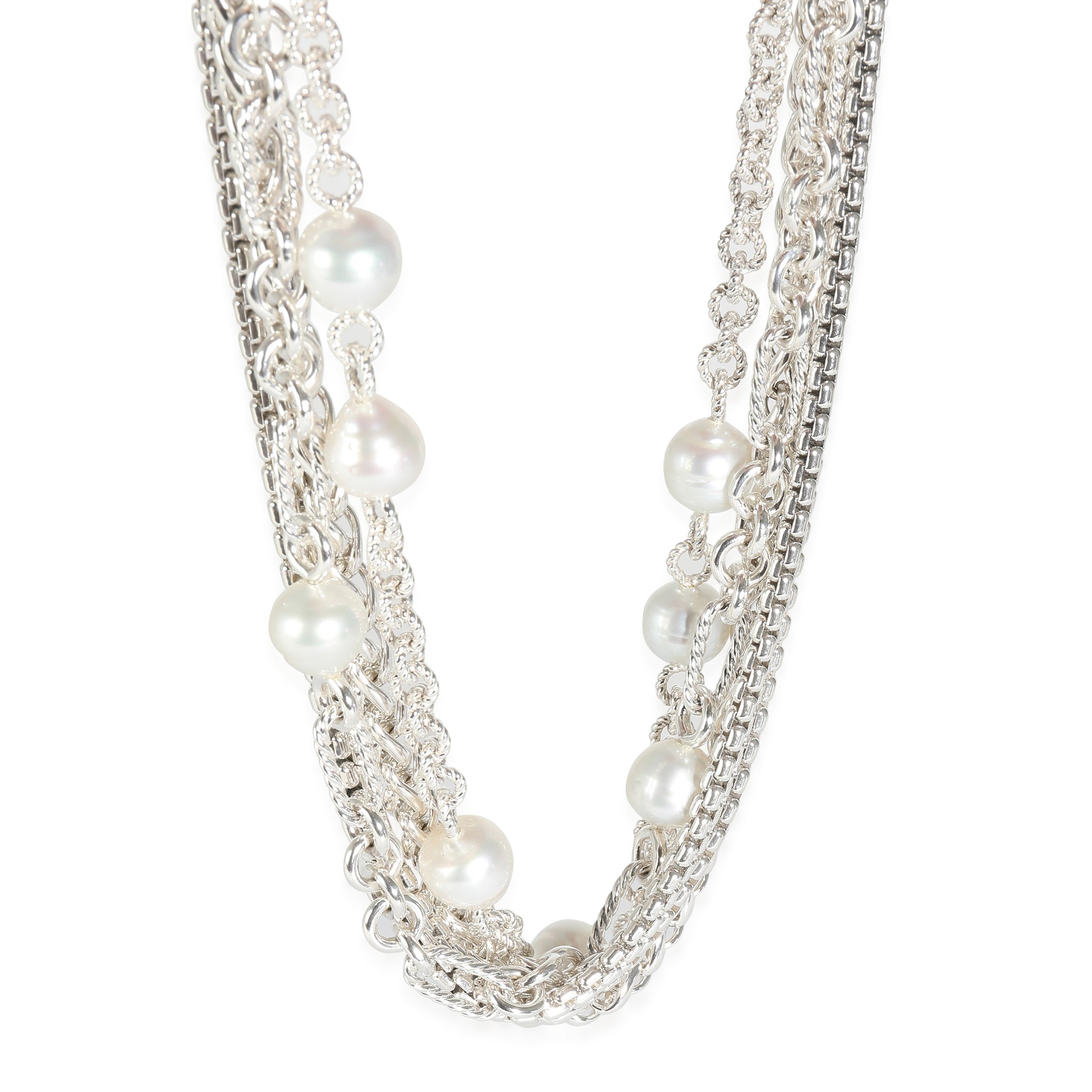 David Yurman DY Madison Halskette in 18 Karat Gelbgold/Sterling Silber
