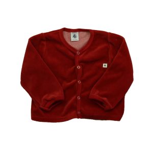 Petit Bateau Mädchen rote Strickjacke 7805909991484