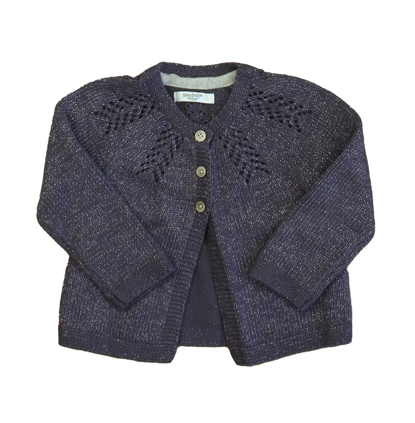 Boden Mädchen lila funkeln Strickjacke 7805910483004