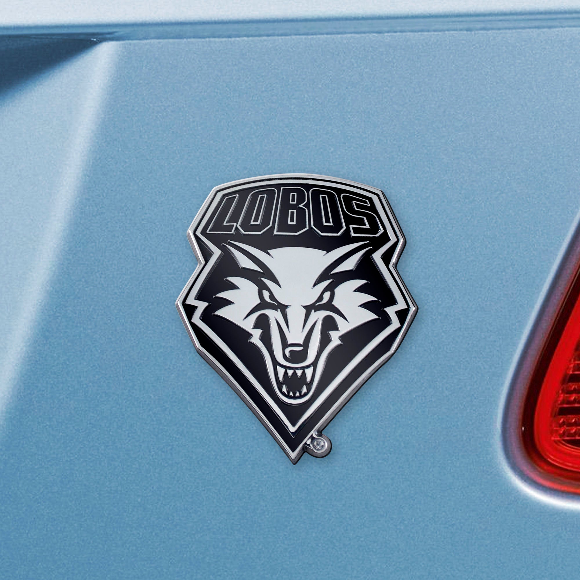 Fanmats New Mexico Lobos 3D Chrom Metall Emblem