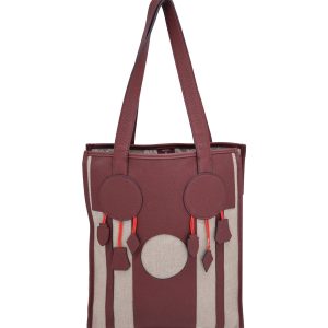 Hermes Petit H Dream Catcher Tasche aus rotem Leder und beige Leinwand 7705722421308
