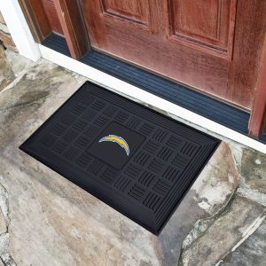 Fanmats Los Engel Ladegeräte schwere Vinyl Medaillon Türmatte – 19.5′′ x 31′′
