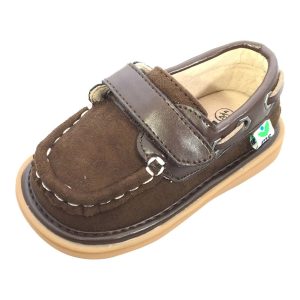Mooshu Trainers Little Jungen Schokolade Squeaky Boat Sawyer Schuhe 5-9 Kleinkind
