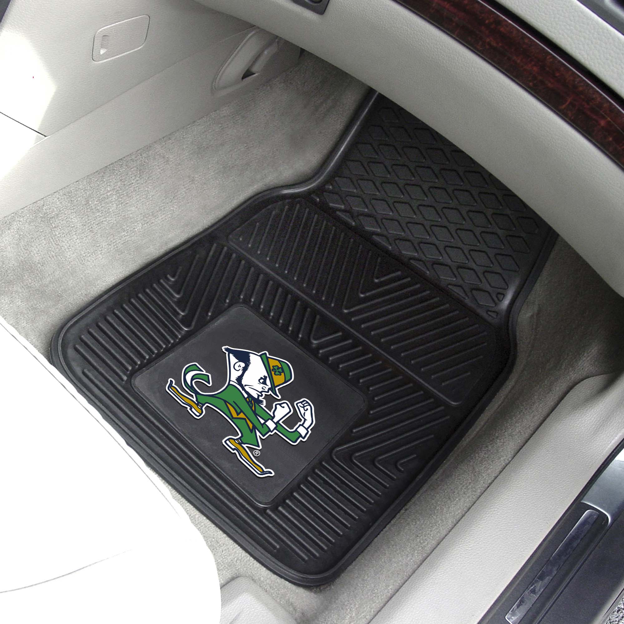 Fanmats Notre Dame Fighting Irish Heavy Duty Auto Matte Set – 2 Stück, Kobold