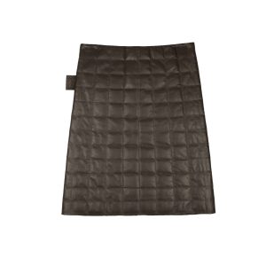 Neu mit Etikett: BOTTEGA VENETA Schokoladenbraun karierter Lederrock