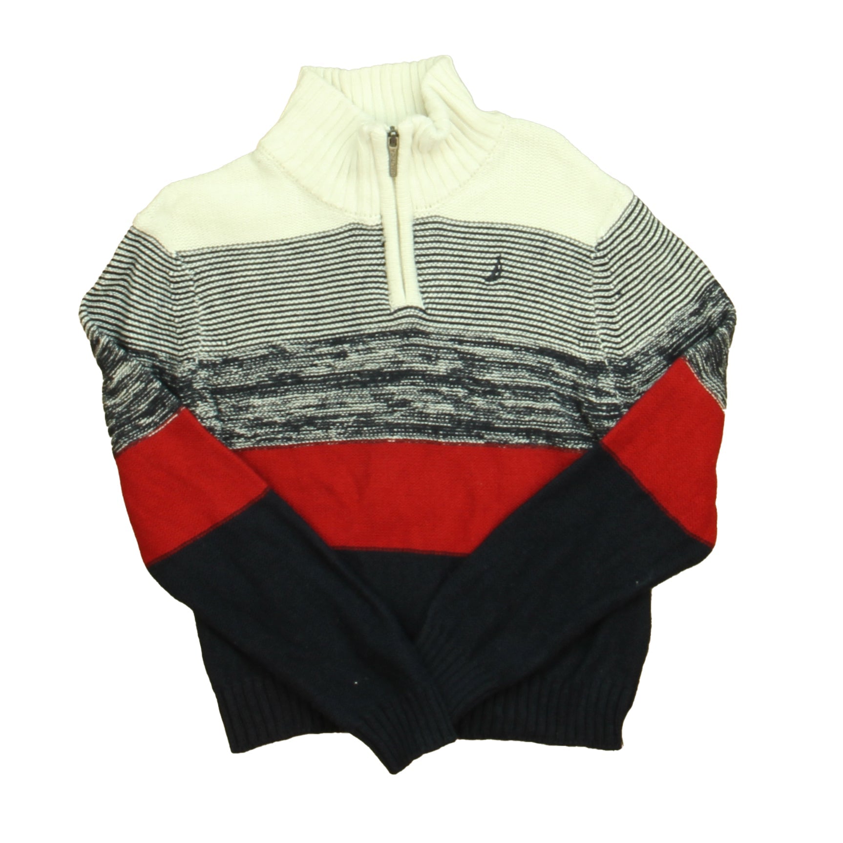 Nautica Jungen Elfenbein – Rot – Dunkelblau Pullover