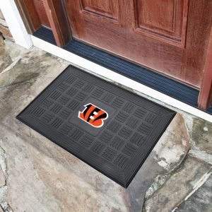 Fanmats Cincinnati bengals schwere Vinyl Medaillon Türmatte – 19.5′′ x 31′′
