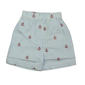 Classic Prep Jungen rote Anker auf blaue Seherucker Shorts Größe: 12-24 Monate 7805873979452