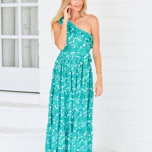 St. Pete One Shoulder Maxikleid