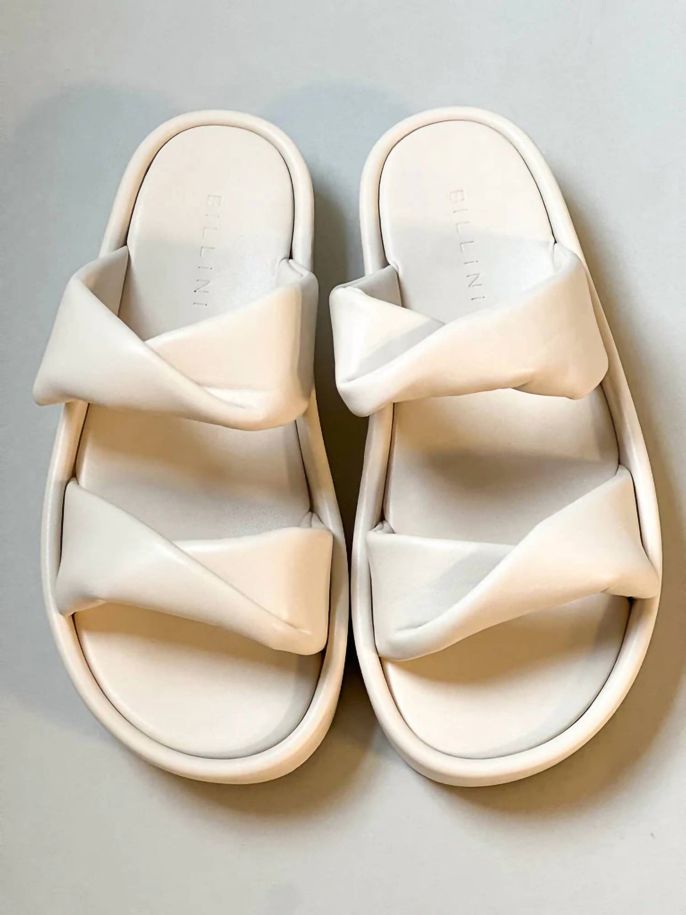 Damen Ishan Plattform Slide Sandale in Knochen