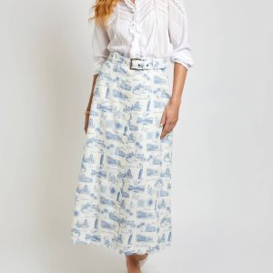 Der Clara Rock in charakteristischem Blau/Voyage Muster