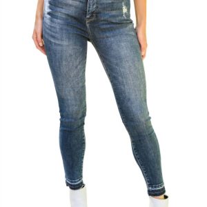 Hi-Waisted Tummy Control Jeans in dunkel waschen 7705975881788