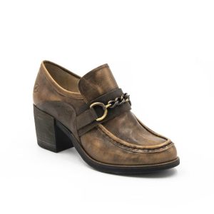 Damen Palmer Chain Loafer Schuhe in Taupe