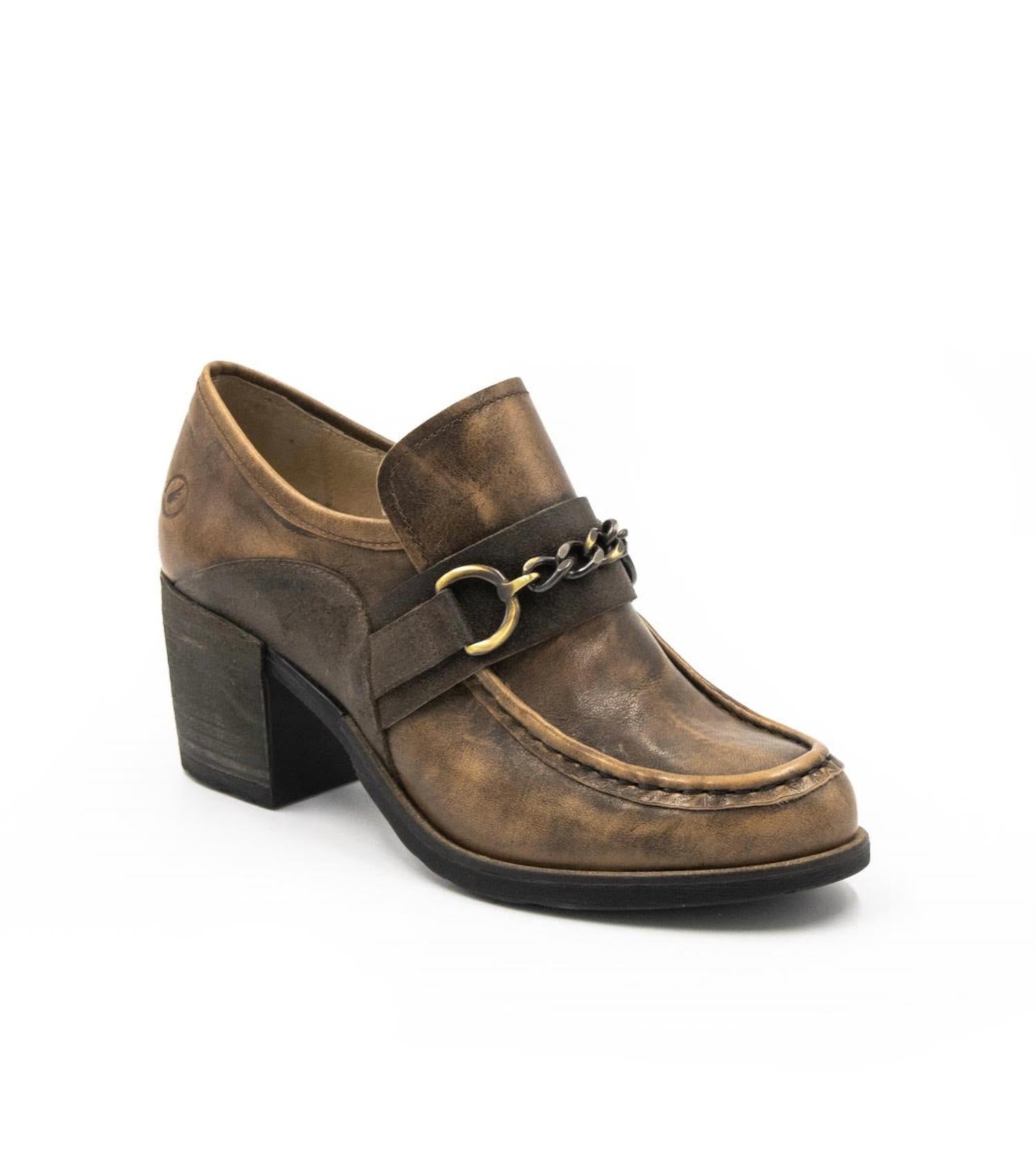Damen Palmer Chain Loafer Schuhe in Taupe
