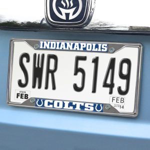 Fanmats indianapolis Colts Chrom Metall Kennzeichenrahmen, 6.25′′ x 12.25′′