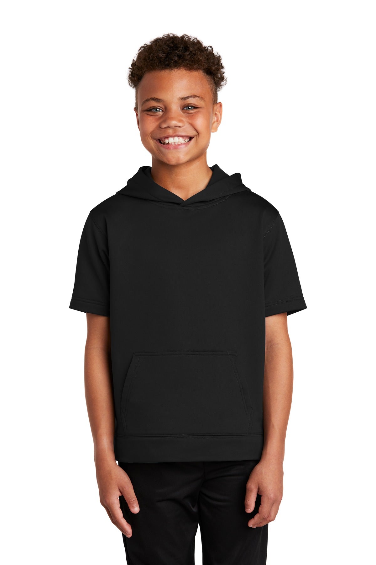 Sport-Tek Jugend Sport-Wick Fleece Kurzarm Kapuzenpullover YST251