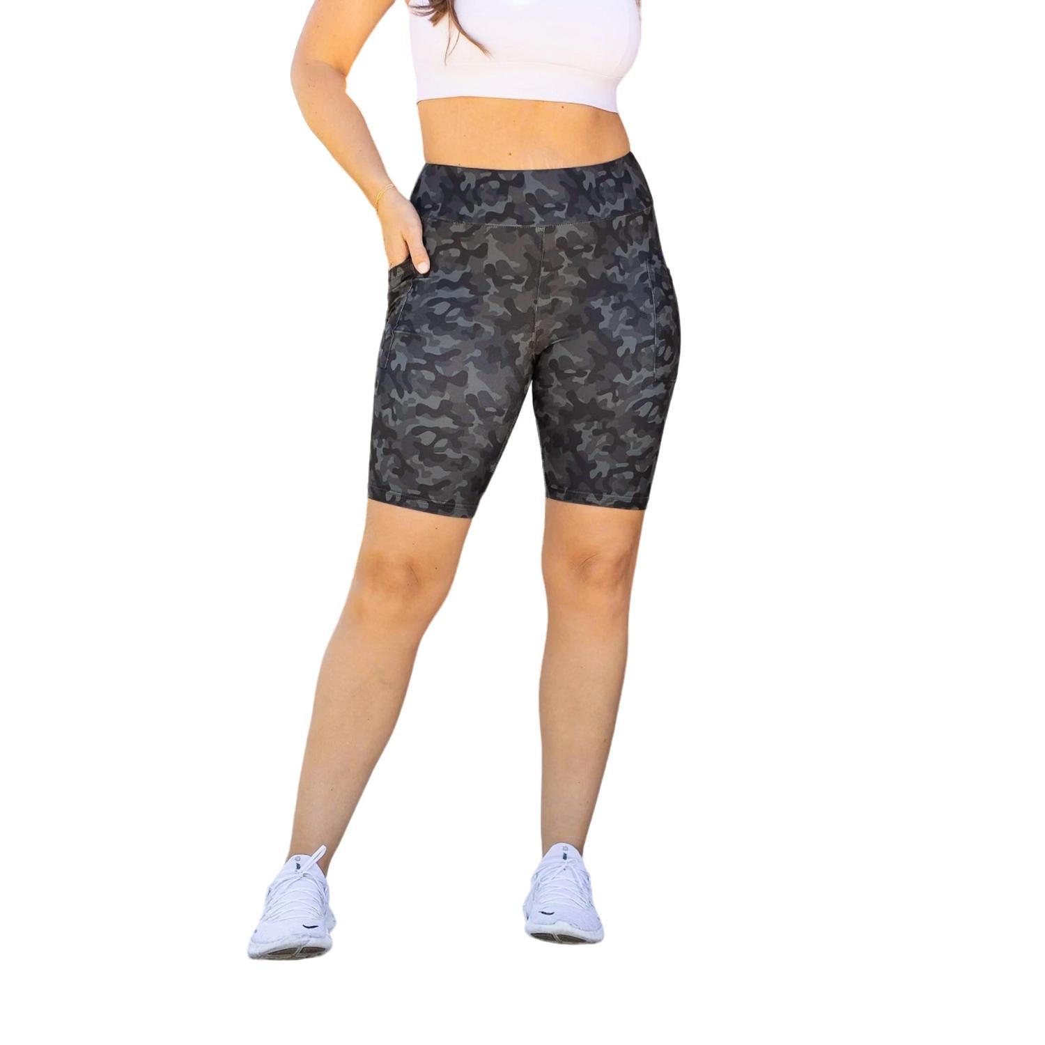 Army Biker Shorts in Camouflage