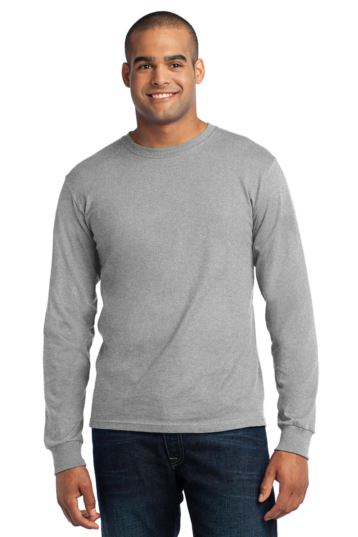 Port & Company Erwachsene Langarm All-American T-Shirt