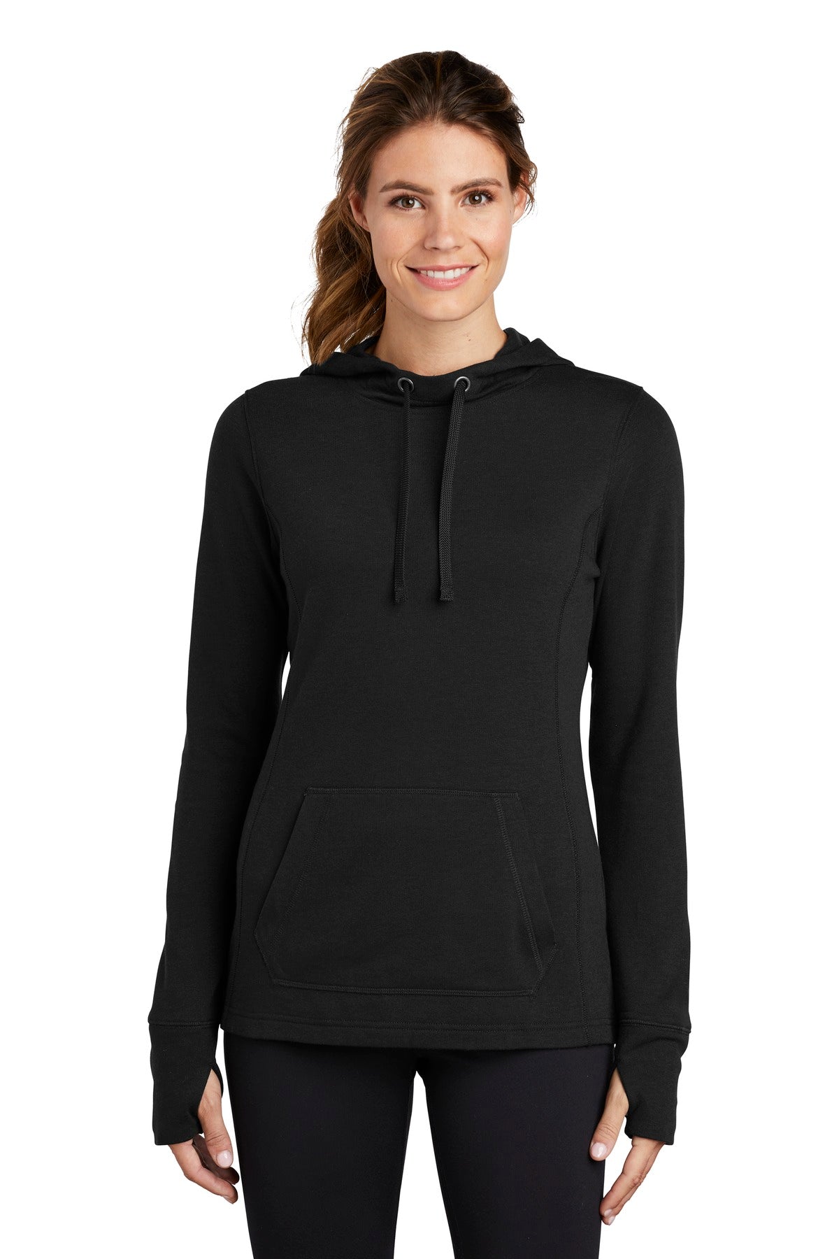 Sport-Tek Damen PosiCharge Tri-Blend Wicking Fleece Kapuzenpullover LST296