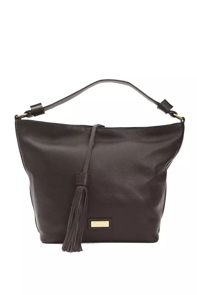 Pompei Donatella Elegante Leder Umhängetasche in Earthy Damen