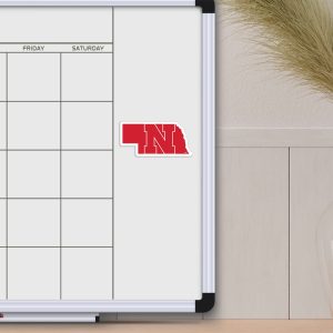 Fanmats nebraska cornhuskers Team Zustand Form Aufkleber