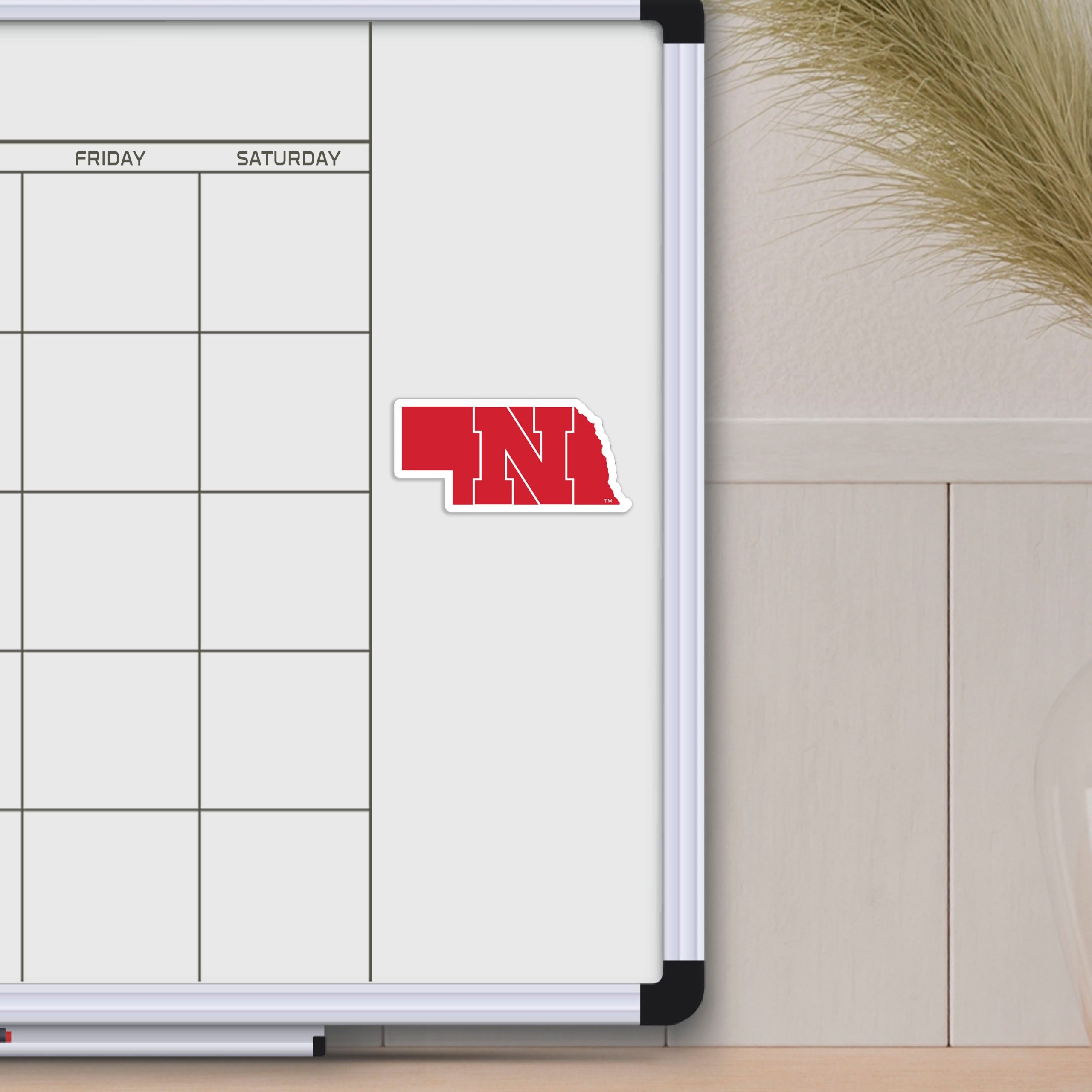 Fanmats Nebraska Cornhuskers Team State Form Aufkleber Aufkleber