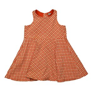 Janie and Jack Mädchen korallen-weißes Kleid 7805914906684