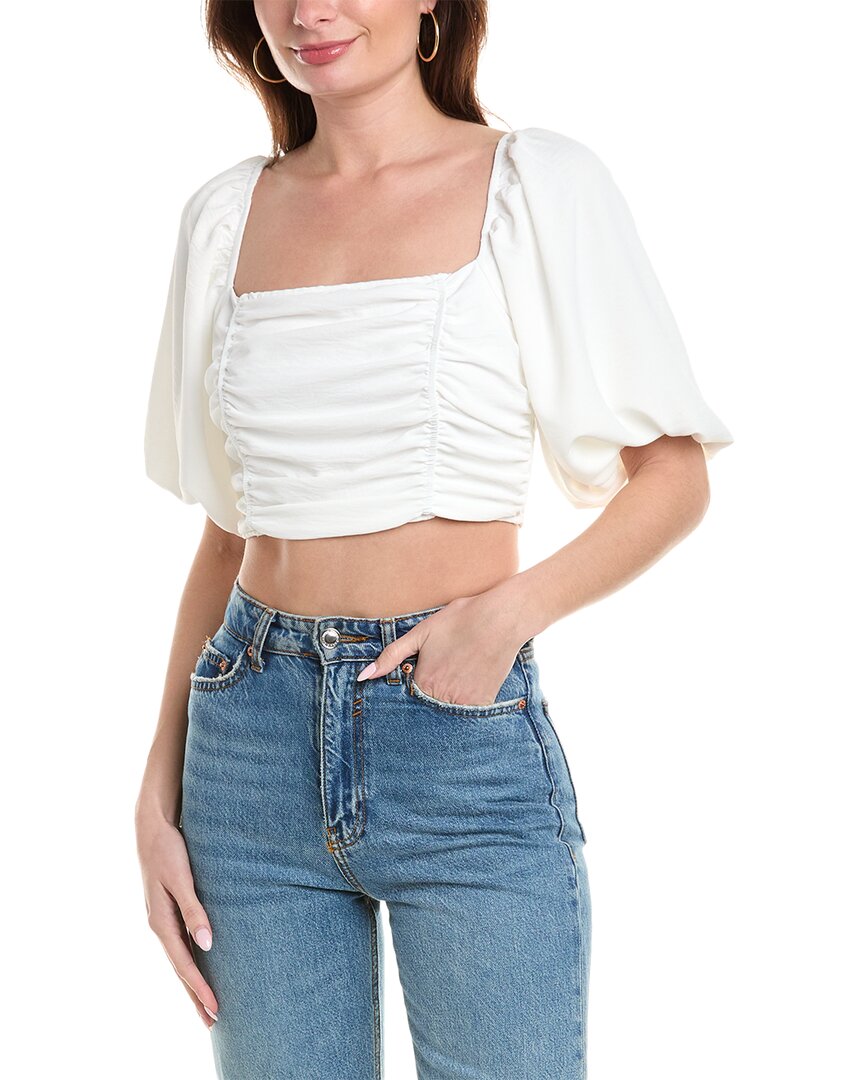 Isla Ciel Crop Bluse mit Rüschen