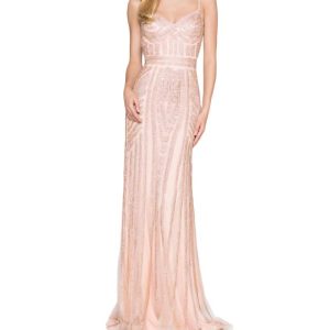 Rhinestone Prom Kleid in rosa 7833378193468