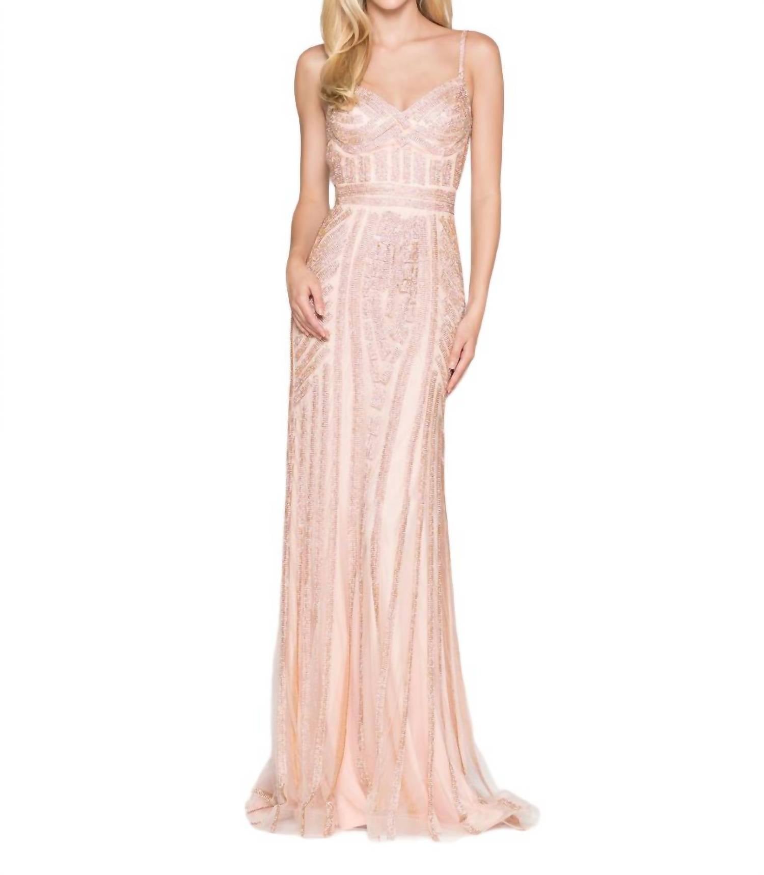 Strass Prom Kleid in Rosa