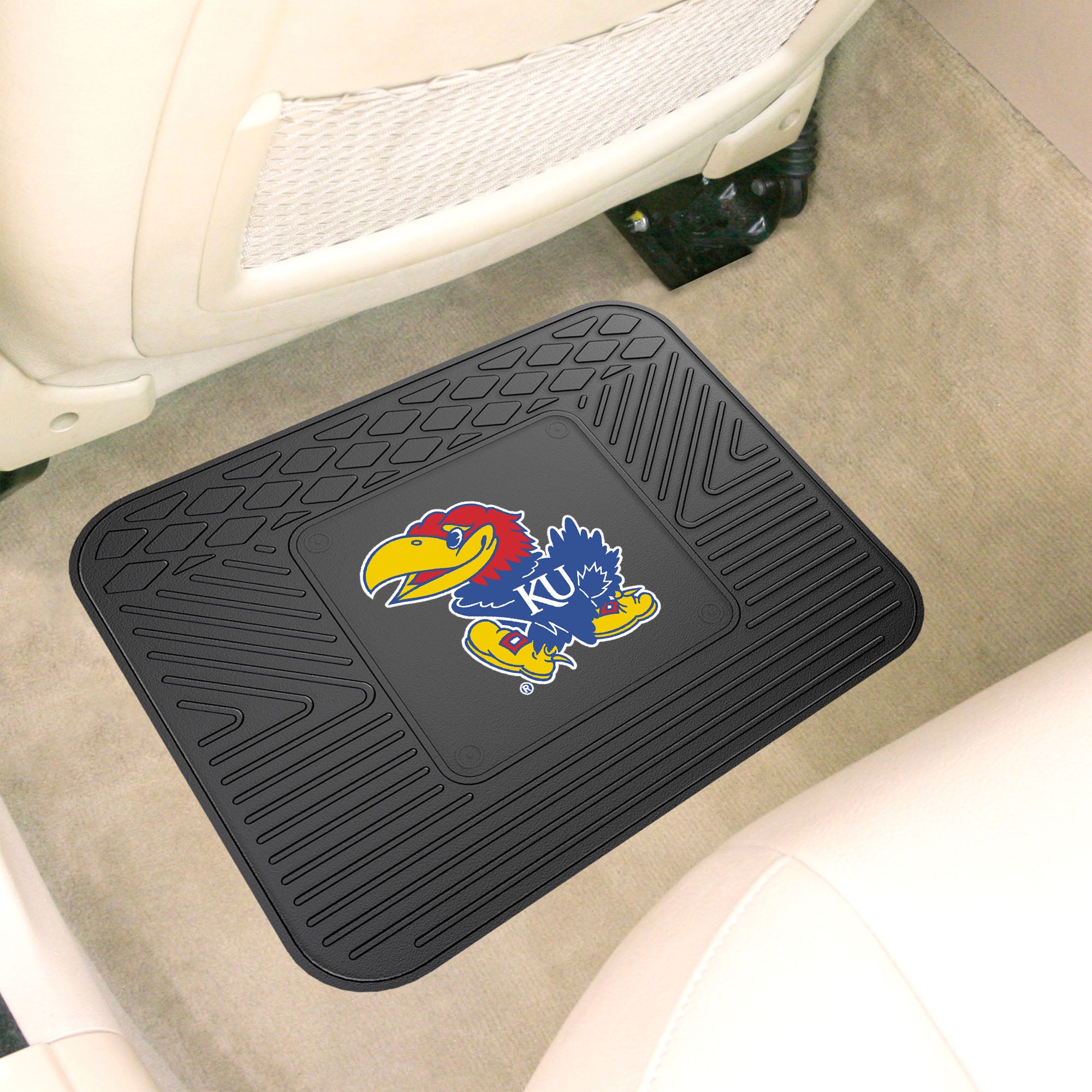 Fanmats Kansas Jayhawks Rücksitz Auto Utility Matte – 14′′ x 17′′