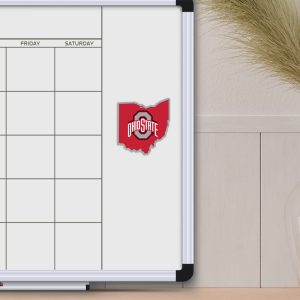 Fanmats ohio state buckeyes team state shape decal Aufkleber