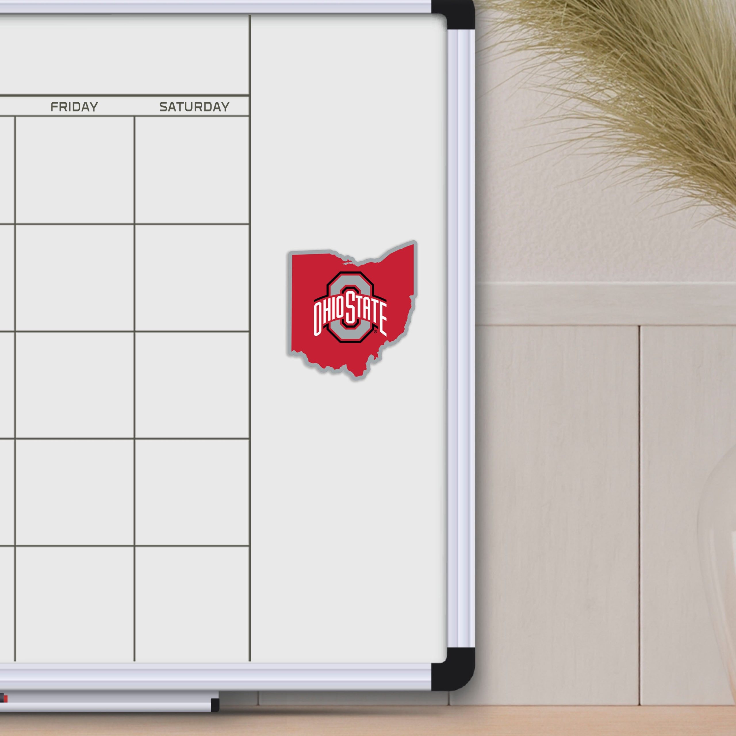 Fanmats Ohio State Buckeyes Team State Form Aufkleber