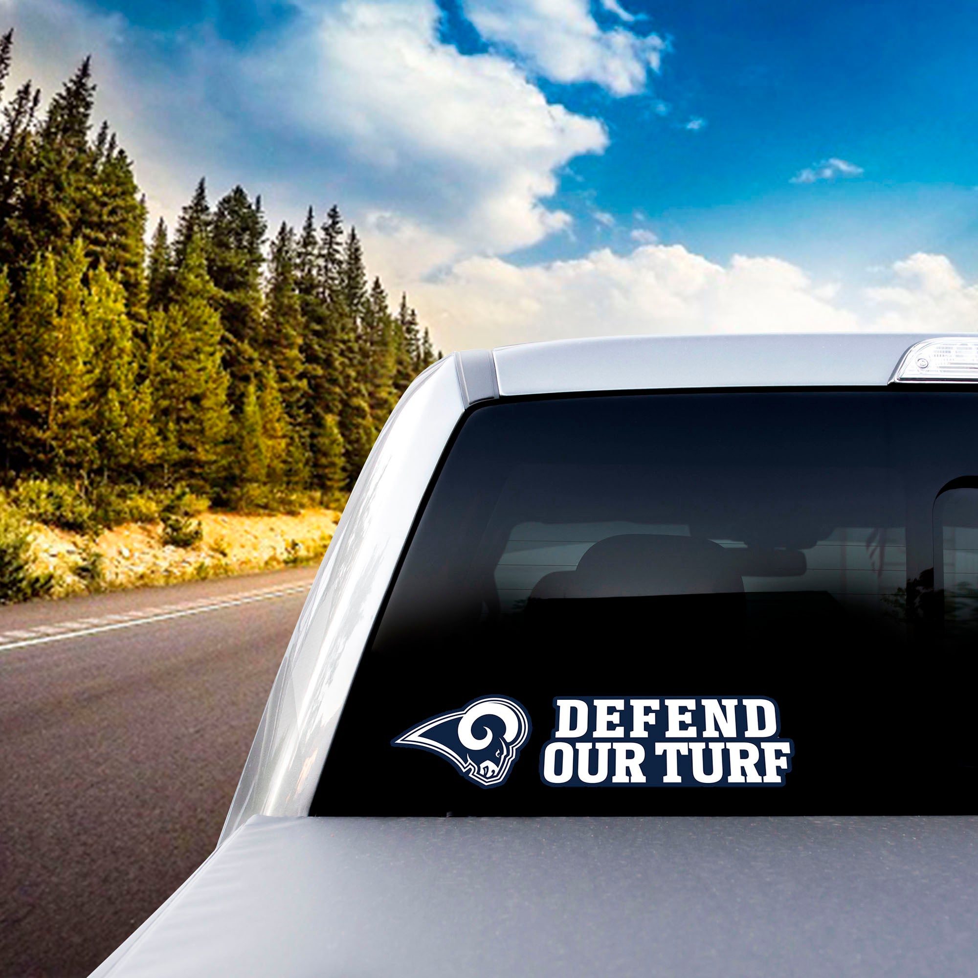Fanmats Los Angeles Rams 2 Stück Team Slogan Aufkleber Set