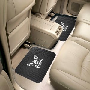 Fanmats U.S. Marineblau Rücksitz Auto Gebrauchsmatten – 2 Stück Set
